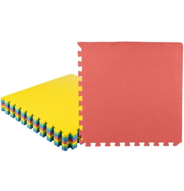 Stalwart 2-ft x 2-ft Interlocking Multi-colored Foam Mat