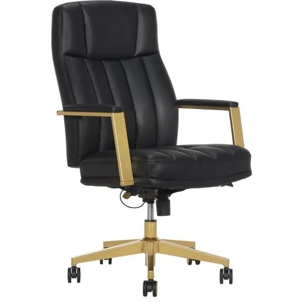 Thomasville Lyndale Ergonomic Vegan Leather Mid-Back Office Chair
