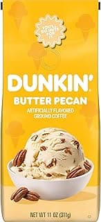 Dunkin’ Butter Pecan Artificially Flavored Coffee, Ground Coffee, 11 oz. Bag