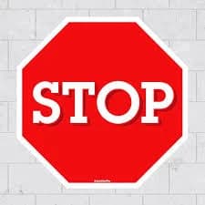 Restickable Stop Sign Wall Graphic