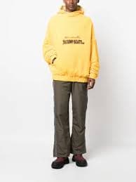 Robyn Lynch Slogan Embroidery Oversized Hoodie | Yellow | FARFETCH