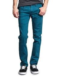 Victorious Men's Skinny Fit Color Stretch Jeans, Sizes up to 42W - Walmart.com
