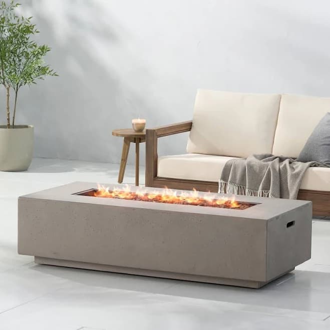 Noble House Mayfair Lightweight Concrete Outdoor Fire Pit