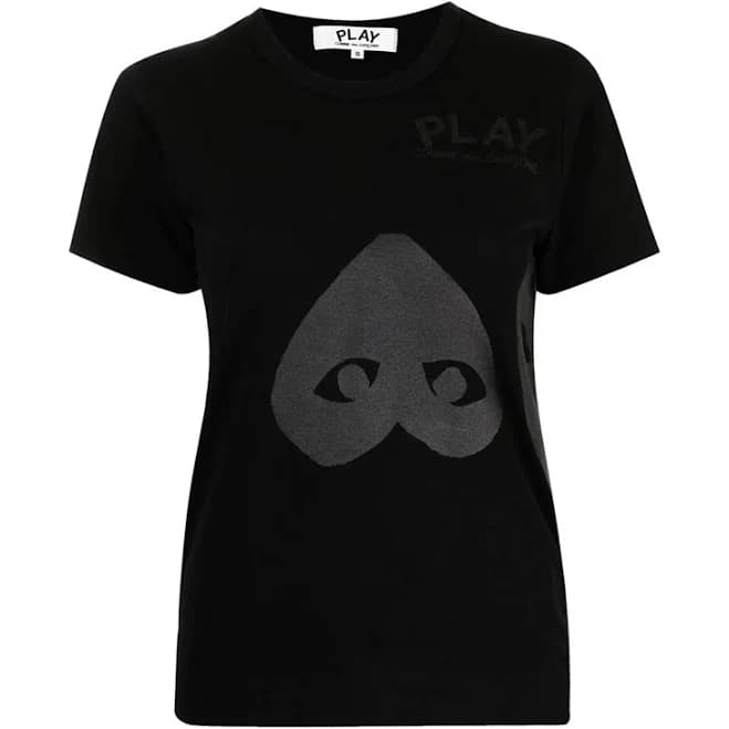 Comme Des GARÇONS Play Women's two hearts T-Shirt