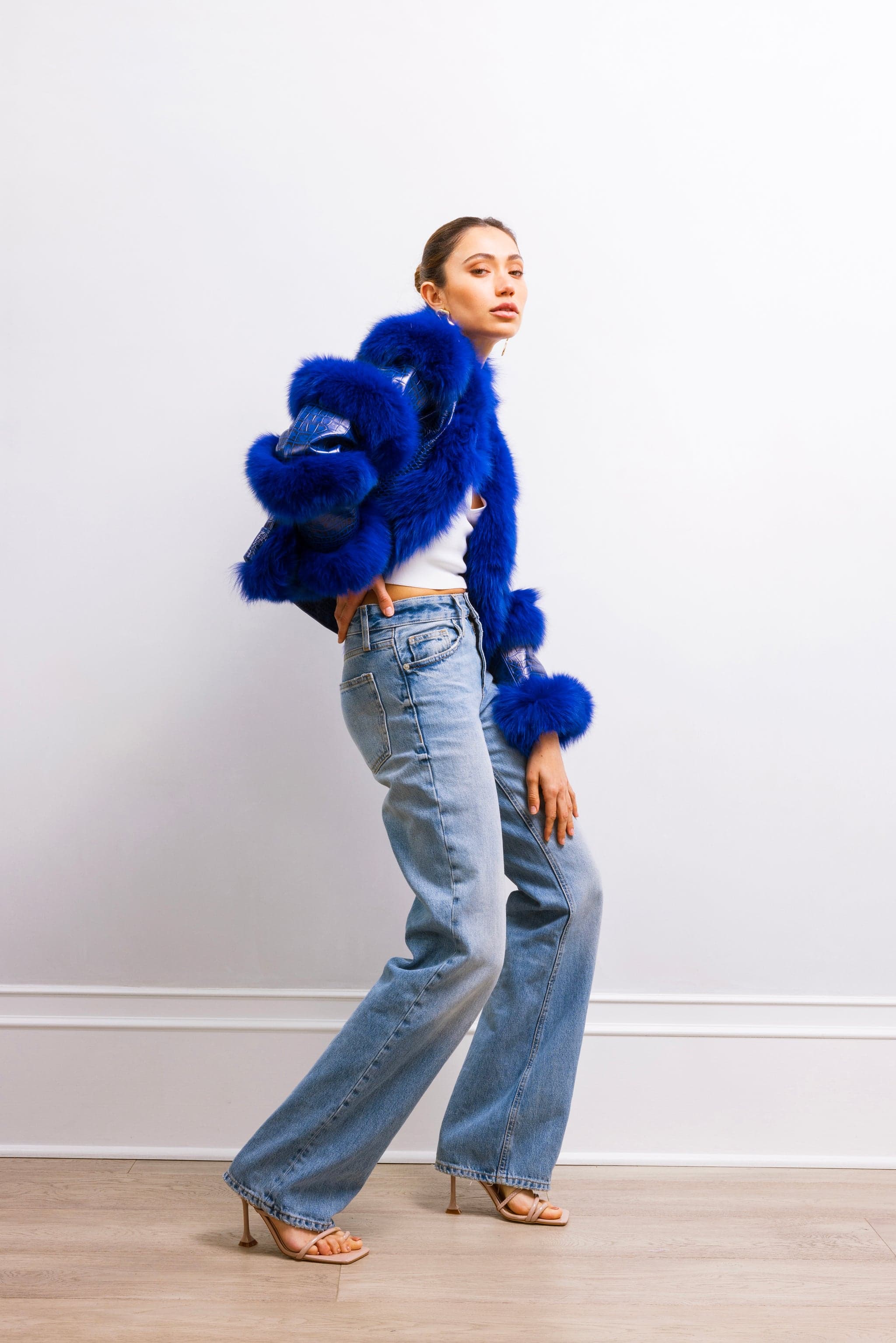 Reimagine Jacket in Blue - Lisa Maree