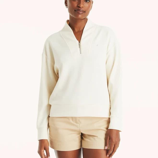 Nautica Women's Quarter-Zip Sweatshirt