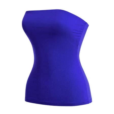 Basic Stretchy Cotton Bandeau Tube Top