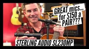 Sterling Audio SL230MP Matched Pair Medium-Diaphragm Condenser Microphones - FREE SHIPPING | Reverb