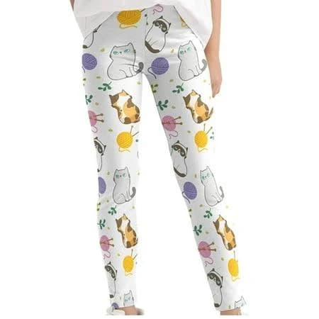 Odeerbi Toddler Girls Stretchy Elastic Leggings