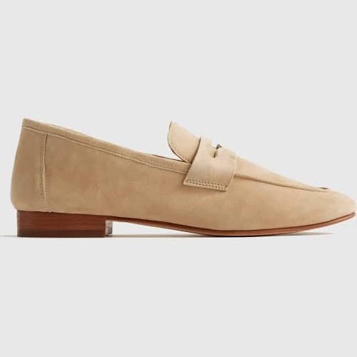 Quince Women's Italian Suede Penny Loafers