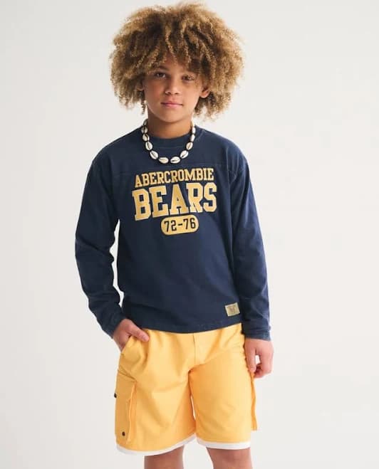 Abercrombie Kids Boys Long-Sleeve Graphic Tee