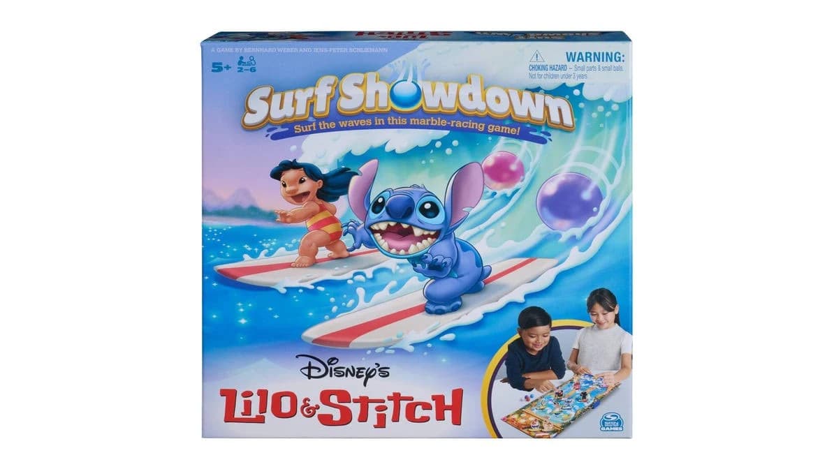 Spin Master Games Disney's Lilo & Stitch Surf Showdown Marble Game