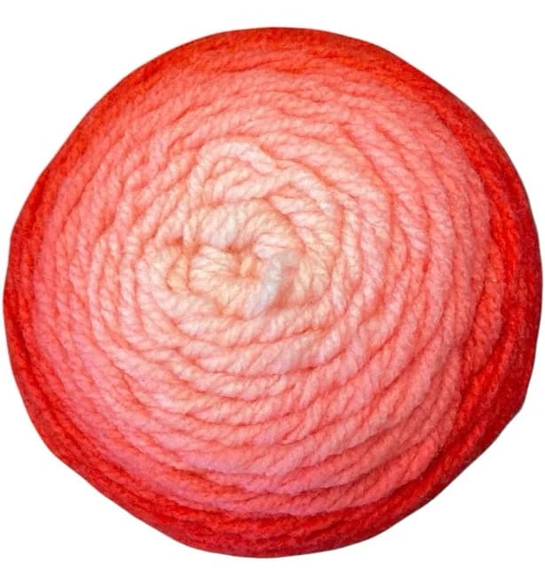 Lion Brand Yarn Cake 558-202de Mandala Gradient Yarn Red 5.29 Oz 295