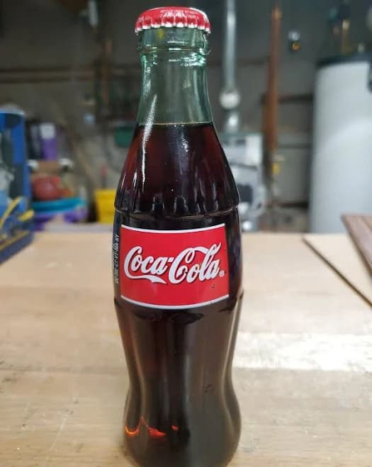 Full 8 Oz Coca-Cola Classic Glass Bottle