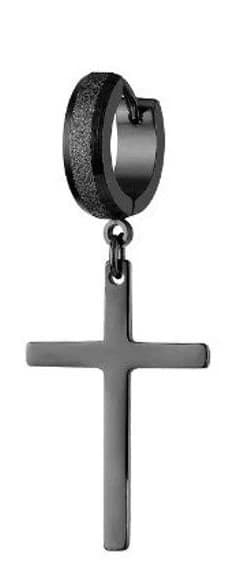 Minimalist Cross Dangle Stainless Steel Earrings