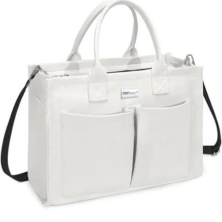 Heavy-Duty Canvas Tote Bag with 9 Pockets