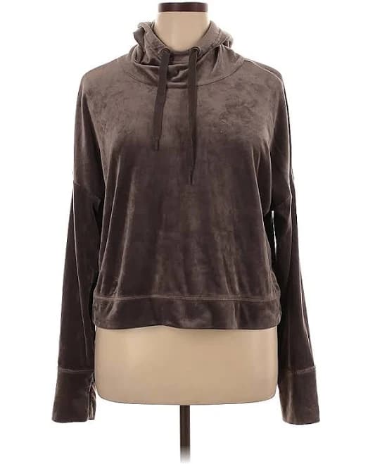 OFFLINE by Aerie Sweatshirt: Brown Tops - Women's Size X-Large, ThredUp
