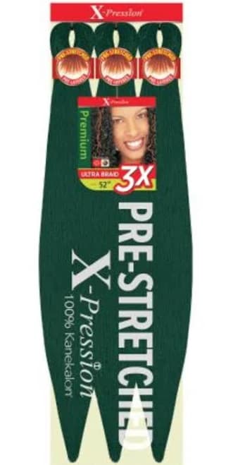 Pre Stretched Braiding Hair 3x 52" All Colors X-pression Outre