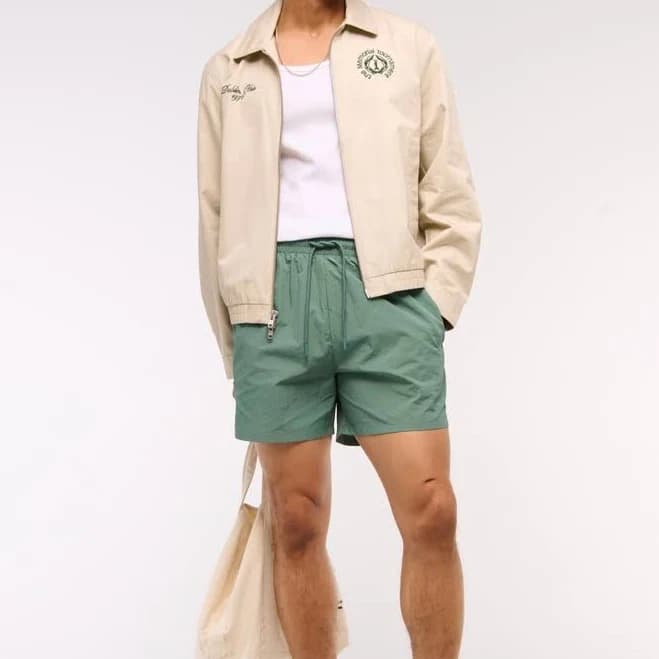 Abercrombie & Fitch Men's Nylon Pull-On Shorts