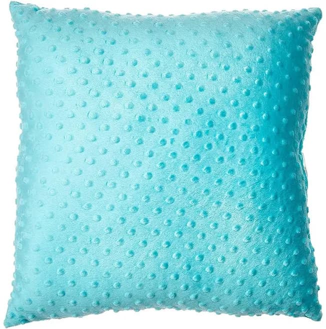 Soft Minky Dot Throw Pillow Cover - Set Of 2 Aqua