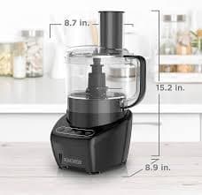 Amazon.com: BLACK+DECKER 3-in-1 Easy Assembly 8-Cup Food Processor, Stainless Steel S-Blade, Easy-Clean, Touchpad Controls Black: Home & Kitchen