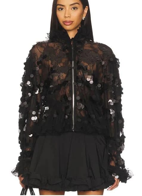Aknvas Women's Sofie Sequin Lace Jacket