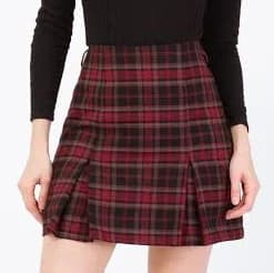 Vintage 90s Mini Schoolgirl Plaid Skirt