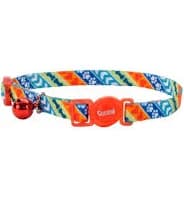Safe Cat 3/8" Rescue Print Adjustable Breakaway Cat Collar