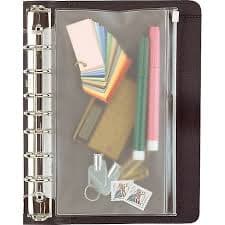 Day-Timer® Vinyl Zip Pouch, Loose-Leaf, Desk Size, 5-1/2" x 8-1/2" (D87219B) | Staples