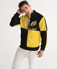 SF STAY LITTY - YELLOW/BLACK Men's Track Jacket
