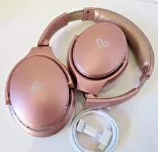 INFURTURE Rose Gold Active Noise Cancelling Headphones