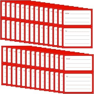 to from Return Address Mailing Labels 60 Pcs Blank Self Adhesive Mail Shipping Label 4.5x3.5Inch Postage Guaranteed Stickers Handwriting to/from Address Tags for Package, Gift, Mailing Box, Envelopes