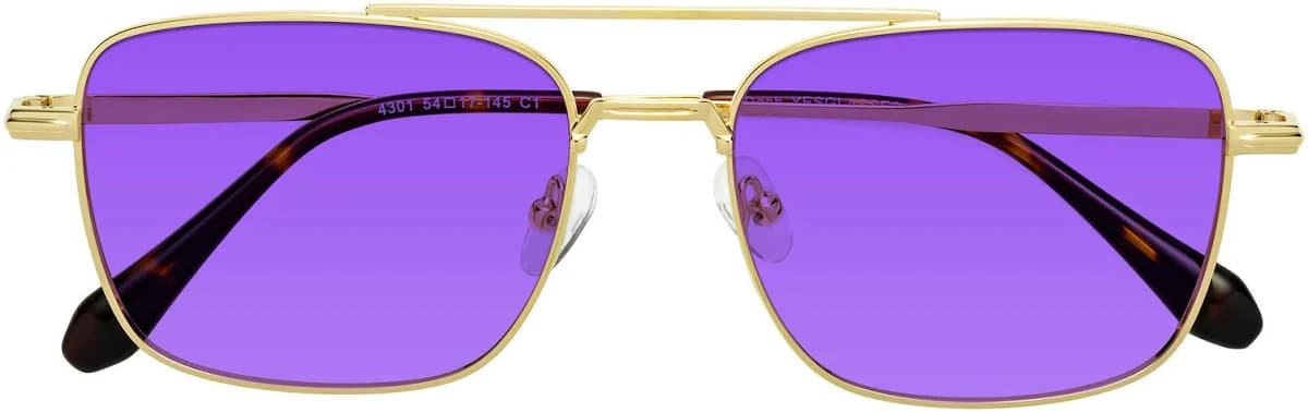 Dash Double Bridge Metal Sunglasses