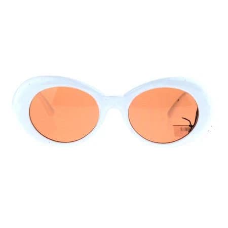 Retro Mod Oval Round Sunglasses