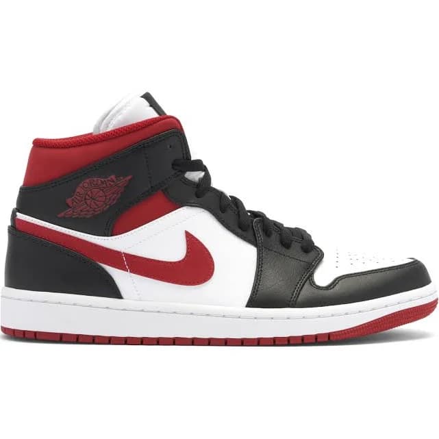 Air Jordan 1 Mid Black Gym Red 554724-122 | Size US 6