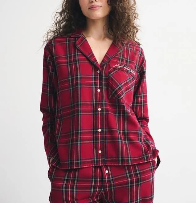 Abercrombie & Fitch Women's Plaid Flannel Sleep Shirt