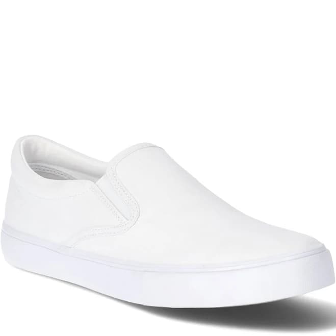 No Boundaries Women's Twin Gore Canvas Slip-On Sneakers