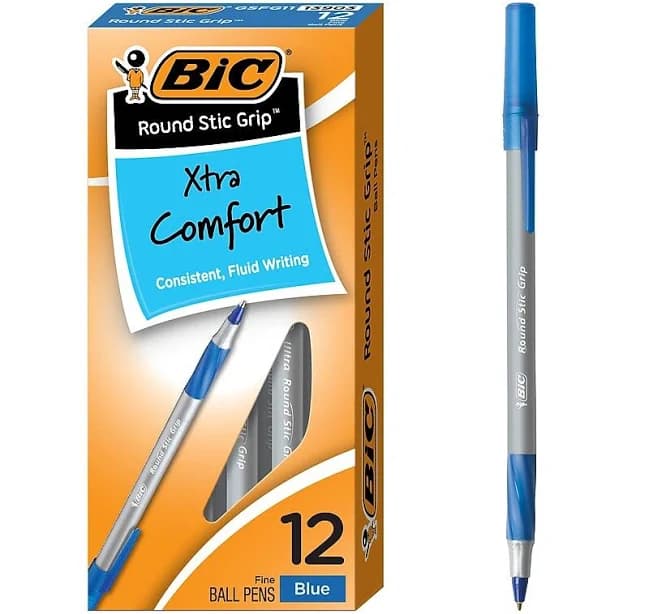 BIC Round Stic Grip Xtra Comfort Ballpoint Pen