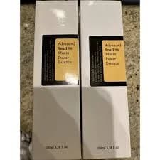 New! Lot of 2 Advanced Snail 96 Mucin Power Essence 100ml, 3.38 oz. EACH!