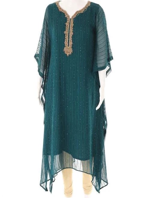 Embroidered Kaftan Dress
