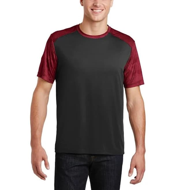 Sport-Tek Men's st371 CamoHex Colorblock Tee