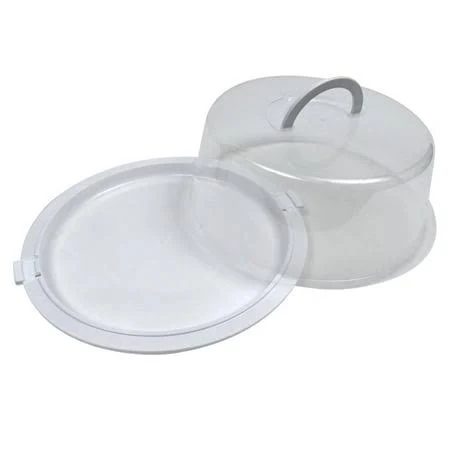 Reusable Plastic Round Cake Container with Lid