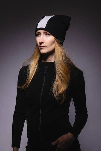 Reversible Slouchy Cashmere Hat