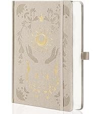 Amazon.com : MGGAO Line Notebooks for Women Men, A5 Aesthetic Hardcover Ruled Diary, 100 GSM Journals for Writing for Work, Note Taking, Office School : Office Products