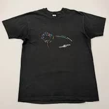 Vintage 90s Johnson Controls Shirt Tech Black Single Stitch Fruit of the Loom XL