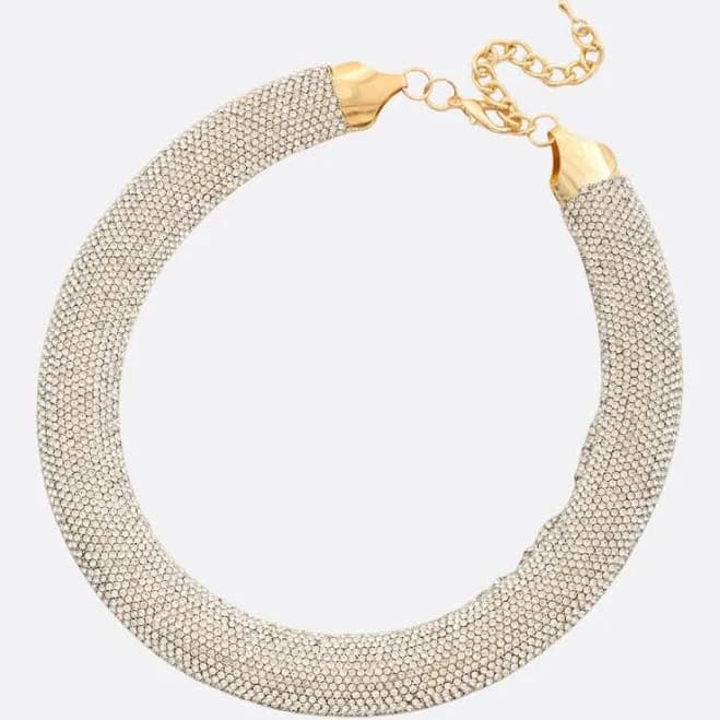 Rhonda Rhinestone Collar Necklace
