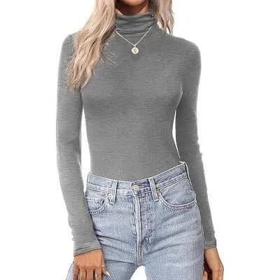 Ekouaer Women's Slim Fit Long Sleeve Turtleneck
