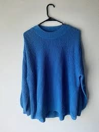 Blue Oversized Old Navy Knit Sweater