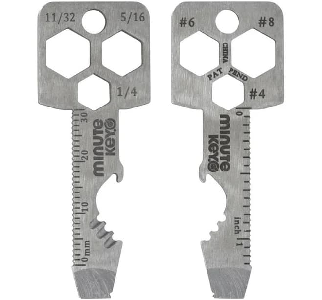 Lowe's Silver Key Ring Hand Tool