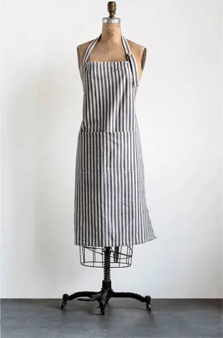 Creative Co-Op Striped Cotton Apron
